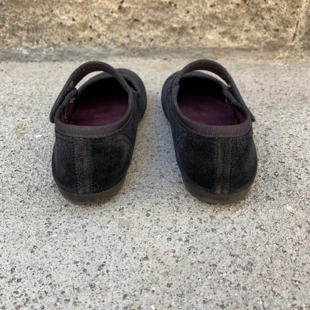 CIENTA Velvet Mary Jane Shoes Girls 28 10 Black Velour Shoe Flats Toddler Girl - Picture 4 of 8